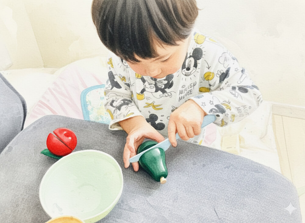 おままごとの様子