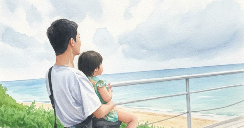 パパと娘のツーショット