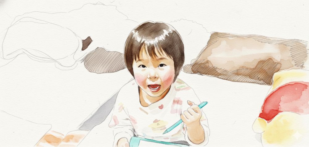 上手くいかず怒っている様子