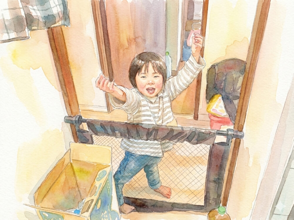 何かを訴えている様子