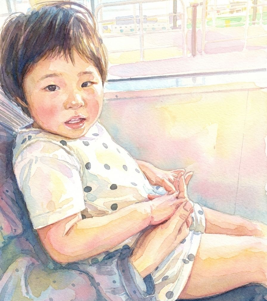 こちらを穏やかな表情で見つめている様子